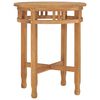 vidaXL Caf&eacute;bord &Oslash;60x60 cm massiv teak