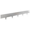 vidaXL Kant f&ouml;r gr&auml;smatta 10 pcs 100 x 15 cm St&aring;l Silver