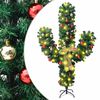 vidaXL Julkaktus med fot LED gr&ouml;n 210 cm PVC