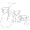 vidaXL V&auml;xtst&auml;ll cykel vintage stil metall
