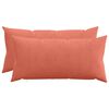 vidaXL Kudd&ouml;verdrag 2 st HEERLEN R&ouml;d orange 40 x 70 cm manchester