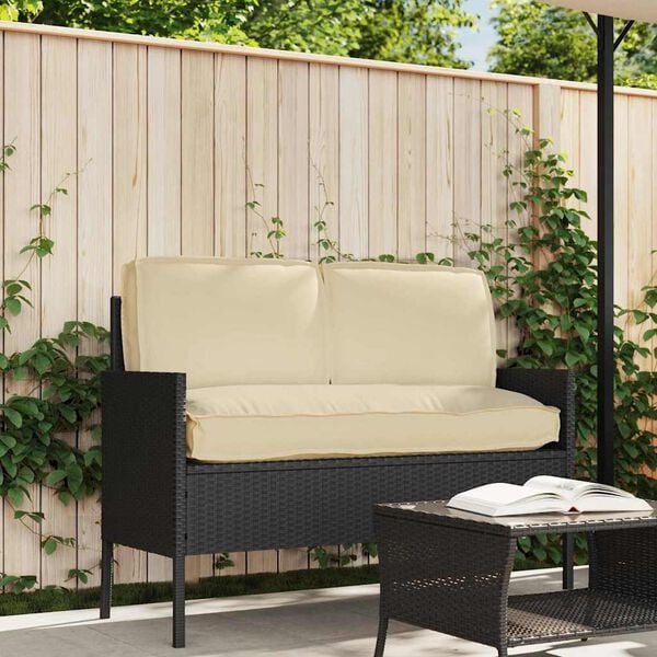 vidaXL Pallkuddset med kudde 3 pcs Beige 120 x 60 x 12 cm Oxford tyg