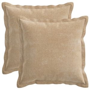 vidaXL Kudd&ouml;verdrag 2 st HOUTEN Taupe 30 x 30 cm Chenilletyg