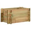vidaXL Tr&auml;dg&aring;rdsupph&ouml;jd Gr&ouml;nsaksb&auml;dd Gr&ouml;n 80 x 80 x 32 cm Massiv furu