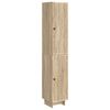 vidaXL Sk&aring;pset 2 pcs Sonoma-ek 34,5 x 33 x 90 cm Konstruerat tr&auml;