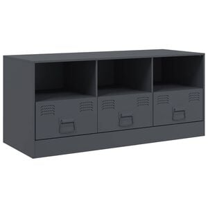 vidaXL TV-sk&aring;p antracit 99x39x44 cm st&aring;l