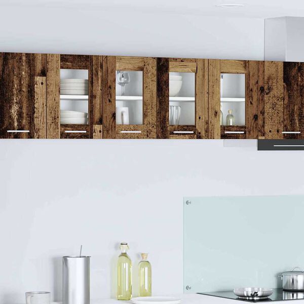 vidaXL H&auml;ngande sk&aring;p 2 pcs Gammalt tr&auml; 60 x 31 x 40 cm Konstruerat tr&auml;