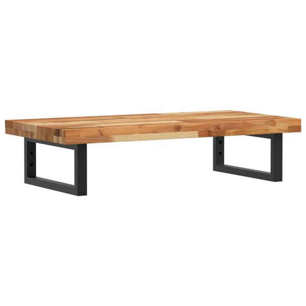 vidaXL V&auml;ggmonterad handfatshylla st&aring;l och massivt akaciatr&auml;