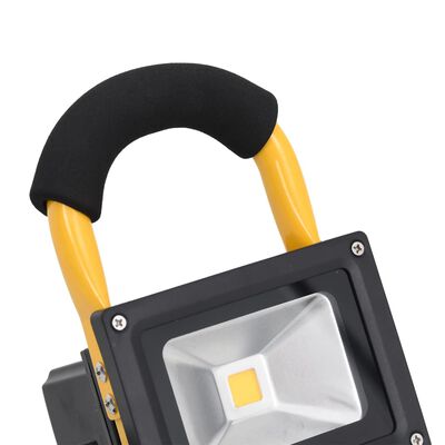 vidaXL Laddningsbar strålkastare med handtag 30 W LED varmvit