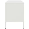 vidaXL Tv-bänk vit 68x39x50,5 cm stål