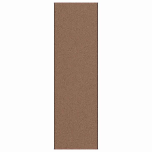 vidaXL D&ouml;rrmatta Brun och svart 120 x 400 cm Polypropylen och vinyl