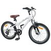 vidaXL Kids Mountain Bike 20 Tum 6-Speed f&ouml;r 5-8 &aring;r gammal Vit
