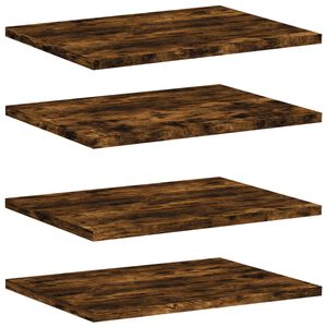 vidaXL V&auml;gghyllor 4 st r&ouml;kf&auml;rgad ek 40x30x1,5 cm konstruerat tr&auml;