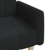 vidaXL B&auml;ddsoffa 2-sits svart tyg
