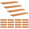vidaXL Trapstegsmattor 20 st 110 x 30 x 2 cm Ljusbrun Massivt boktr&auml;