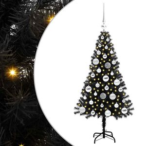 vidaXL Julgran Svart 120 cm PVC