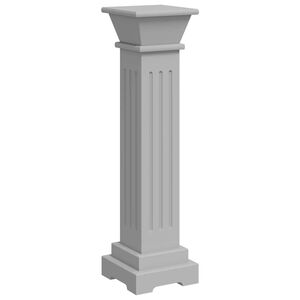 vidaXL Klassisk blompelare gr&aring; 17x17x66 cm MDF