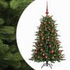 vidaXL Konstgjord julgran med julkulor 120 cm 150 LED-lampor Varmvit