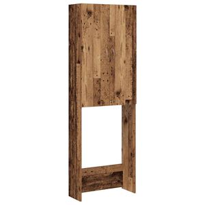vidaXL Tv&auml;ttmaskinssk&aring;p &aring;ldrat tr&auml; 64x25,5x190 cm
