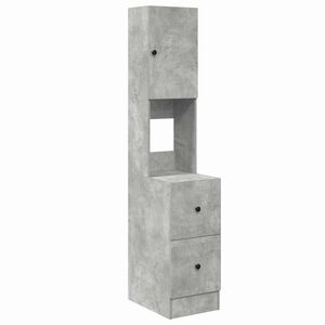 vidaXL K&ouml;kssk&aring;p med l&aring;da med d&ouml;rr Gr&aring; 35 x 50 x 180 cm Konstruerat tr&auml;