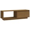 vidaXL Tv-b&auml;nk honungsbrun 110x30x33,5 cm massiv furu