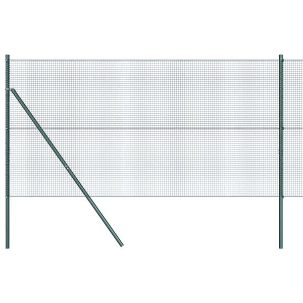 vidaXL St&auml;ngselstolpe Gr&ouml;n 25 x 1 m (16 x 16 mm n&auml;t) St&aring;l