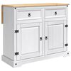 vidaXL K&ouml;ks&ouml; set 2 st Vit och Honungsvax 112 x 70 x 91,5 cm