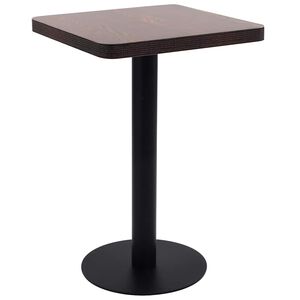 vidaXL Bistrobord m&ouml;rkbrun 50x50 cm MDF