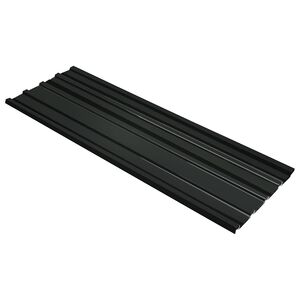 vidaXL Takpanel 12 st Antracit 129 x 45 cm Galvaniserat st&aring;l