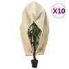 vidaXL Fiberdukar med blixtl&aring;s 10 st 70 g/m&sup2; 3,93x3,5 m
