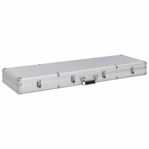 vidaXL Pistolv&auml;ska silver 118x38x12 cm aluminium