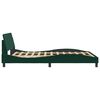 vidaXL Bed Frame "Dover" Dark Green 120x200 cm Velvet