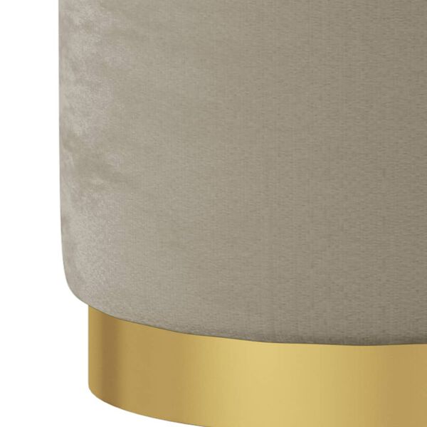 vidaXL Rund förvaringspall mörkgrå sammet 31 x 37 cm