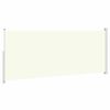 vidaXL Infällbar sidomarkis 200x500 cm gräddvit