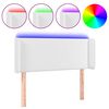 vidaXL S&auml;nggavel LED vit 103x16x78/88 cm konstl&auml;der