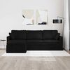 vidaXL Soffa Svart 198 x 134 x 80 cm Sammet