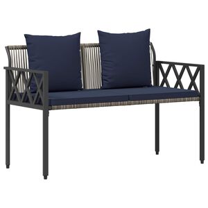 vidaXL Utomhusb&auml;nkar 2 -sitsig 116 x 56 x 75 cm konstrotting