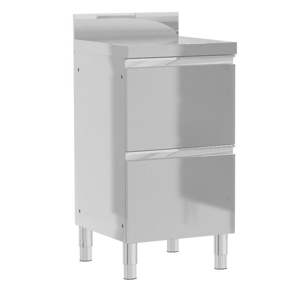 vidaXL Kommersiella köksskåp 3 st rostfritt stål