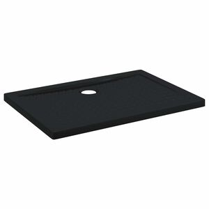 vidaXL Duschbas Tray med Prickar 100 x 70 x 4 cm ABS Svart