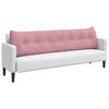 vidaXL Ryggkudde Rosa 200 x 24 x 50 cm Sammet