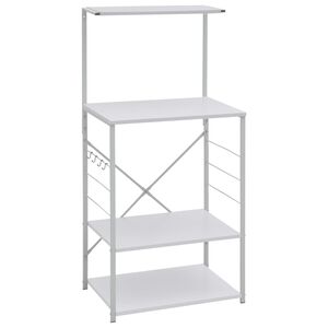 vidaXL Hylla f&ouml;r mikrov&aring;gsugn vit 60x39,6x123 cm konstruerat tr&auml;