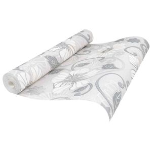 vidaXL 3D Solid Tapet Randig Blomma 10 x 0,53 m Non-woven tyg