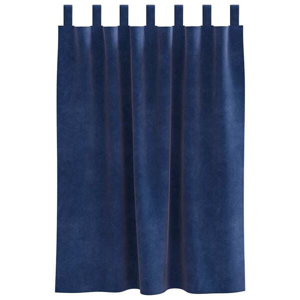 vidaXL M&ouml;rkl&auml;ggningsgardiner 2 pcs M&ouml;rkbl&aring; 140 x 140 cm Sammet