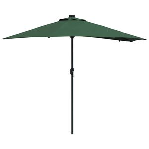 vidaXL Tr&auml;dg&aring;rdsparasol Gr&ouml;n 294 x 150 x 223 cm Polyester och St&aring;l
