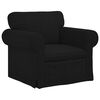 vidaXL Soffa 2 pcs Svart