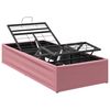 vidaXL Elektrisk Justerbar S&auml;ng Ram Rosa 200 x 70 x 33,5 cm St&aring;l
