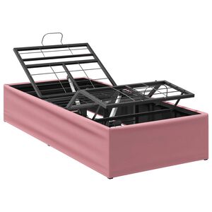 vidaXL Elektrisk Justerbar S&auml;ng Ram Rosa 200 x 70 x 33,5 cm St&aring;l
