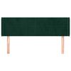 vidaXL S&auml;nggavel med kanter m&ouml;rkgr&ouml;n 147x16x78/88 cm sammet