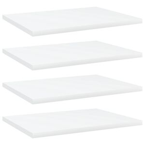 vidaXL Hyllplan 4 st vit 40x30x1,5 cm konstruerat tr&auml;