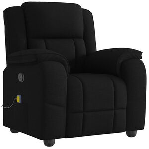 vidaXL Massagef&aring;t&ouml;lj svart tyg
